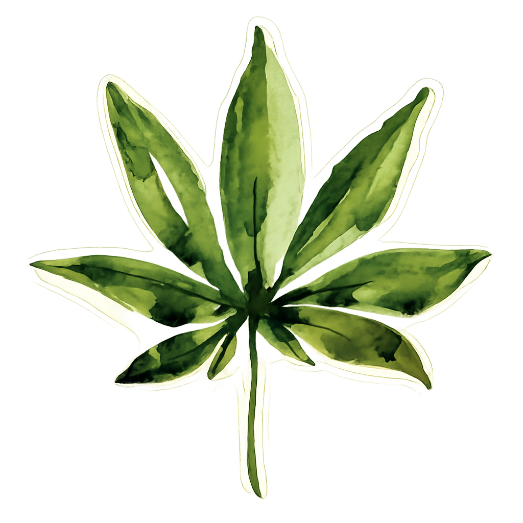 WBM watercolor leaf